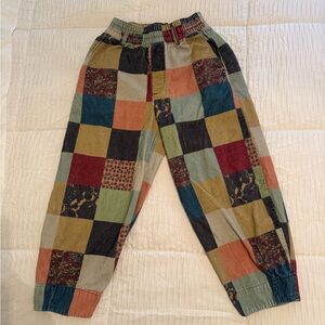 BDG Striped Waistband patch work color codoroy